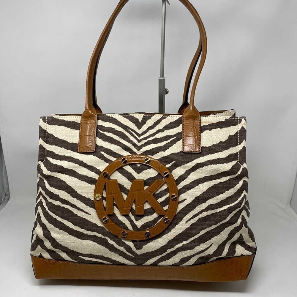 Michael Kors Sutter Canvas Animal Print Tote NEW NWT
